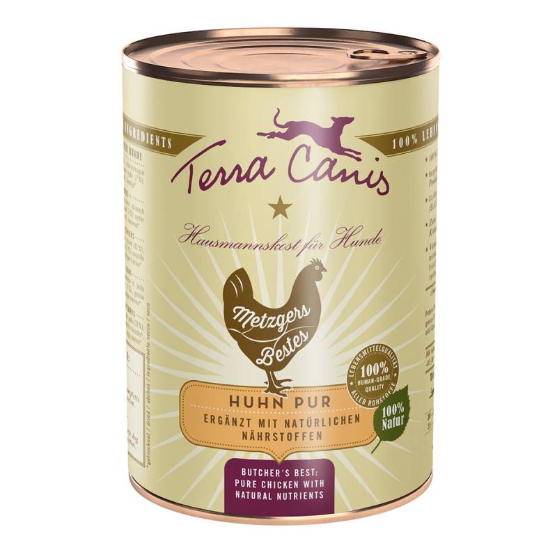 Terra Canis Huhn pur 6x400g von Terra Canis