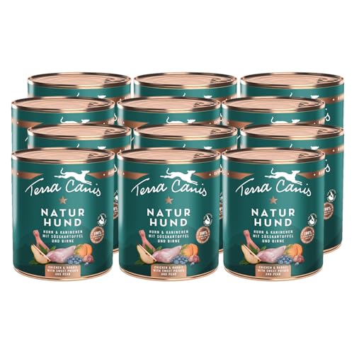 Terra Canis Huhn & Kaninchen mit Süßkartoffel und Birne - Naturhund, 12x800g | Premium Hundefutter in 100% Lebensmittelqualität Aller Rohstoffe | Getreide- & glutenfrei Terra Canis Huhn & Kaninchen mit Süßkartoffel und Birne - Naturhund, 12x800g | Premium Hundefutter in 100% Lebensmittelqualität Aller Rohstoffe | Getreide- & glutenfrei von Terra Canis