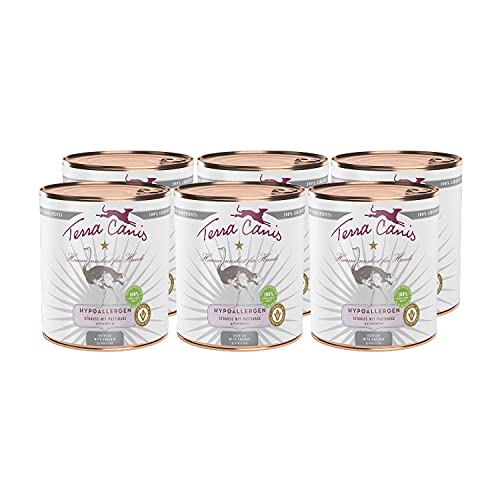 Terra Canis Hundefutter hypoallergen, Nassfutter getreidefrei mit Strauß & Pastinake 6x800 g – Hypoallergenes Premium-Nassfutter für Hunde Aller Rassen, mit Rohstoffen in 100% Lebensmittelqualität Terra Canis Hundefutter hypoallergen, Nassfutter getreidefrei mit Strauß & Pastinake 6x800 g – Hypoallergenes Premium-Nassfutter für Hunde Aller Rassen, mit Rohstoffen in 100% Lebensmittelqualität von Terra Canis