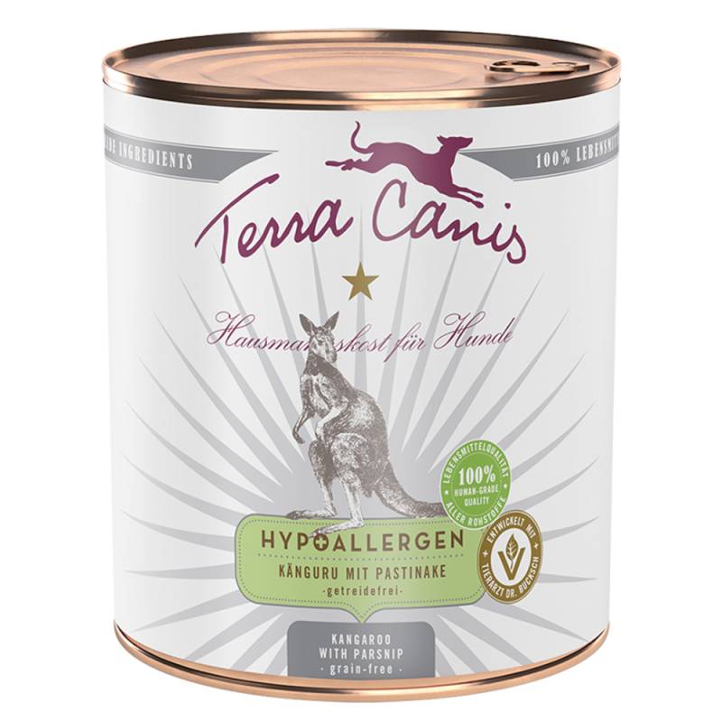 Terra Canis Hypoallergen 6 x 800 g - Känguru mit Pastinake von Terra Canis