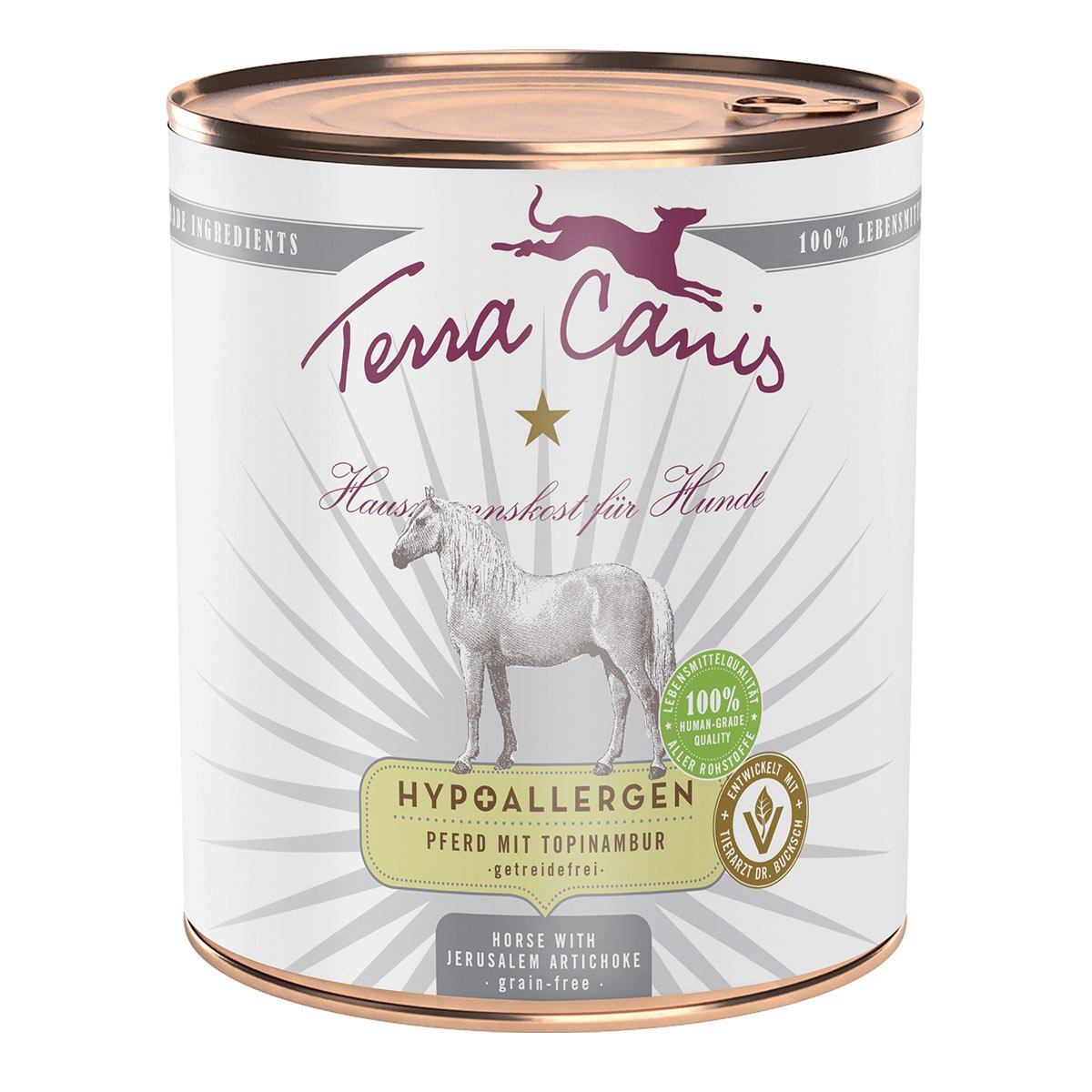 Terra Canis HYPOALLERGEN Pferd mit Topinambur, getreidefrei 12x800g von Terra Canis