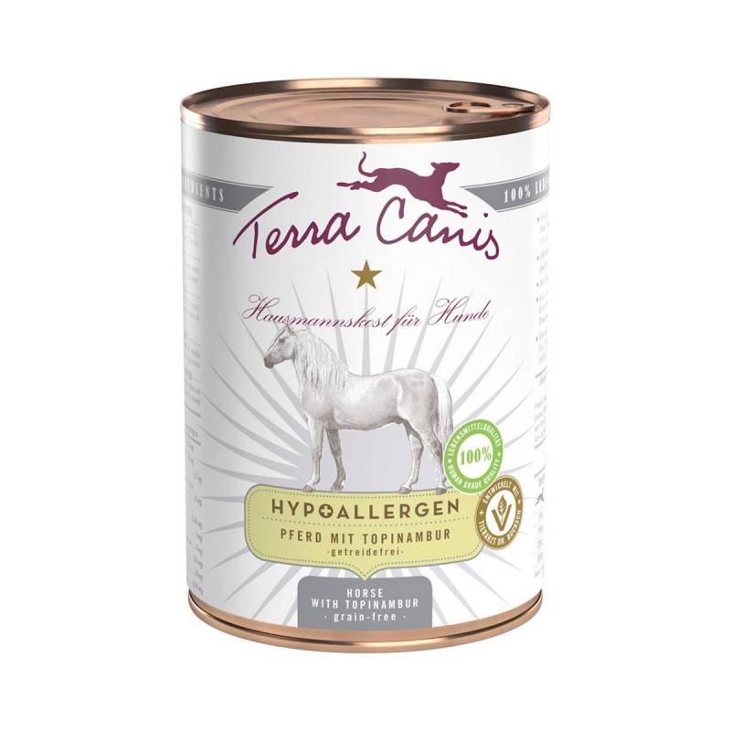 Terra Canis HYPOALLERGEN – Pferd mit Topinambur, getreidefrei 6x400g von Terra Canis