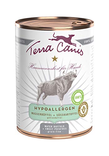 Terra Canis | Hypoallergen | Wasserbüffel mit Süßkartoffel | getreidefrei | Nassfutter | 400g von Terra Canis