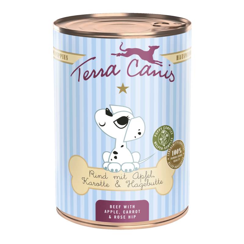 Terra Canis Junior 6 x 400 g - Sparpaket: Rind (12 x 400 g) von Terra Canis