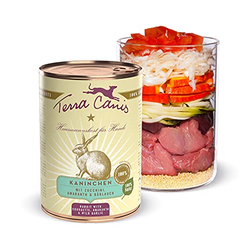 Terra Canis Kaninchen, Zucchini & Amaranth - Classic Nassfutter, 1x400g I Premium Hundefutter in 100% Lebensmittelqualität Aller Rohstoffe I Reichhaltig & gesund, allergen- & getreidearm, glutenfrei Terra Canis Kaninchen, Zucchini & Amaranth - Classic Nassfutter, 1x400g I Premium Hundefutter in 100% Lebensmittelqualität Aller Rohstoffe I Reichhaltig & gesund, allergen- & getreidearm, glutenfrei von Terra Canis