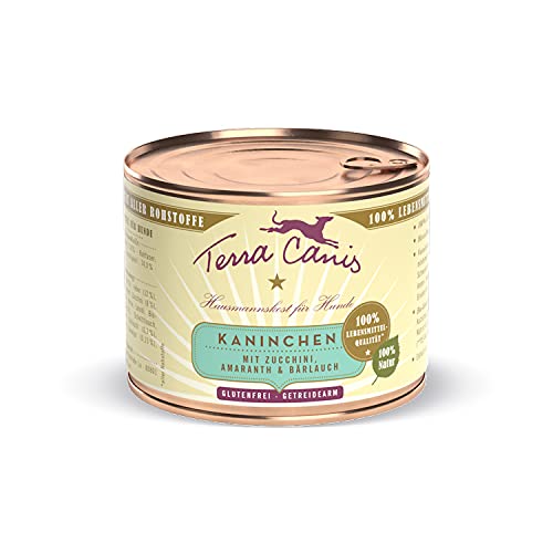 Terra Canis Kaninchen, Zucchini & Amaranth - Classic Nassfutter, 200g I Premium Hundefutter in 100% Lebensmittelqualität Aller Rohstoffe I Reichhaltig & gesund, allergen- & getreidearm, glutenfrei Terra Canis Kaninchen, Zucchini & Amaranth - Classic Nassfutter, 200g I Premium Hundefutter in 100% Lebensmittelqualität Aller Rohstoffe I Reichhaltig & gesund, allergen- & getreidearm, glutenfrei von Terra Canis