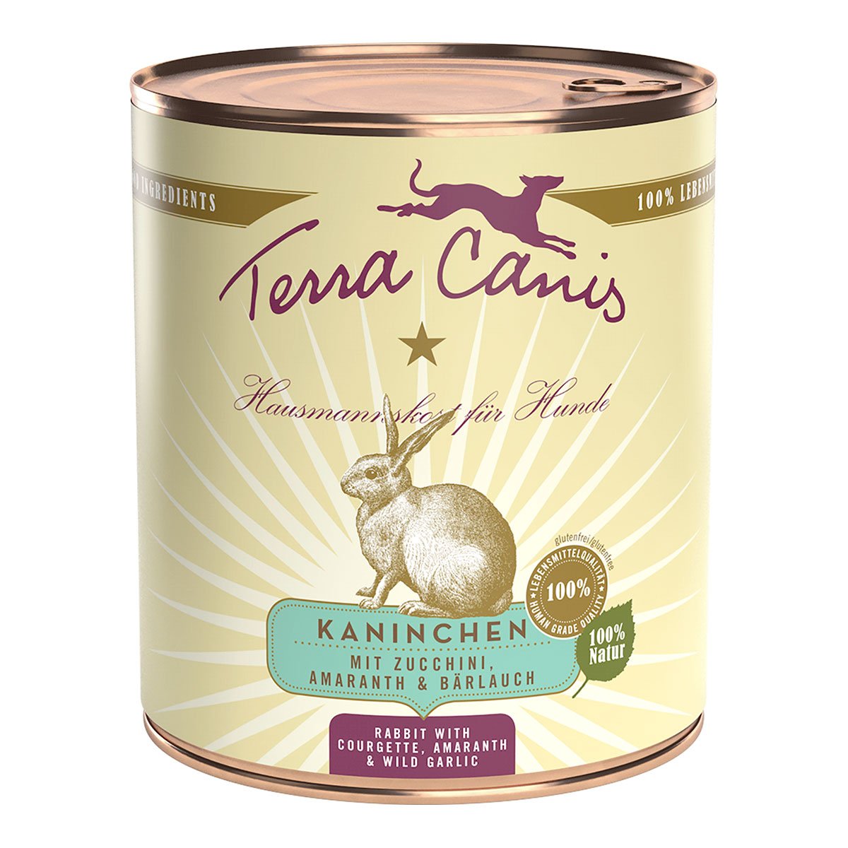 Terra Canis CLASSIC – Kaninchen mit Zucchini, Amaranth und Bärlauch 12x800g von Terra Canis
