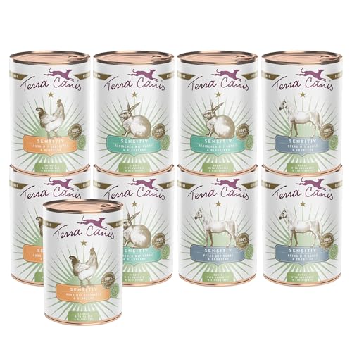 Terra Canis Kennenlernpaket L - Sensitiv, 9x400g I Premium Hundefutter in 100% Lebensmittelqualität Aller Rohstoffe I Reichhaltig & gesund I Allergenarm, getreidefrei & leicht verdaulich von Terra Canis