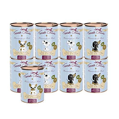 Terra Canis Kennenlernpaket L - Welpe, 9x400g I Premium Hundefutter in 100% Lebensmittelqualität Aller Rohstoffe I Reichhaltig & gesund I Allergenarm, Getreide - & glutenfrei von Terra Canis
