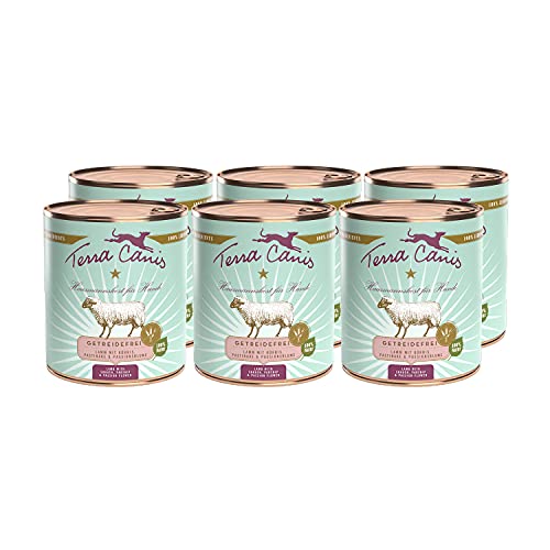 Terra Canis Lamm, Kürbis, Pastinake & Passionsblume - Getreidefreies Nassfutter, 6x800g I Premium Hundefutter in 100% Lebensmittelqualität Aller Rohstoffe I Reichhaltig, gesund & glutenfrei von Terra Canis
