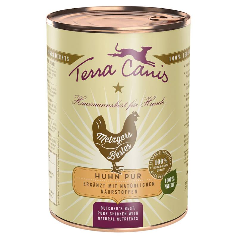 Terra Canis Metzgers Bestes 6 x 400 g - Huhn Pur von Terra Canis