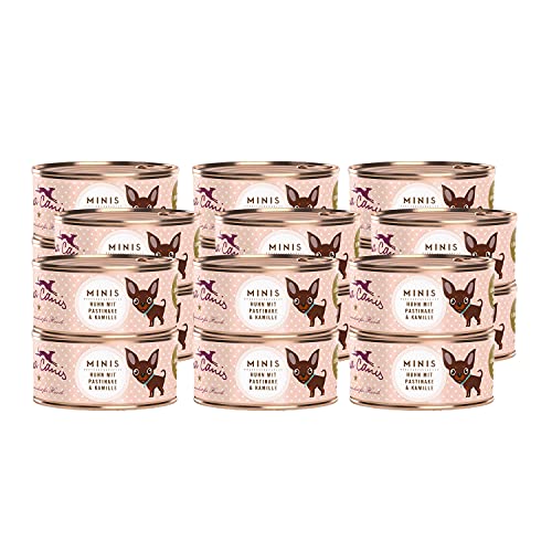 Terra Canis Huhn, Pastinake & Kamille Mini-Hunde Nassfutter, 18x100g I Premium Hundefutter in 100% Lebensmittelqualität Aller Rohstoffe I Kalziumreich, gesund, Getreide- & glutenfrei von Terra Canis