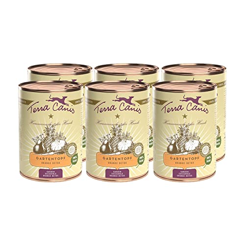 Terra Canis Orange Detox - Gartentopf, 6x400g I Premium Hunde-Nahrungsergänzung in 100% Lebensmittelqualität Aller Rohstoffe von Terra Canis