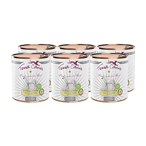 Terra Canis Pferd mit Tobinambur - Hypoallergen Nassfutter, 6x800g I Premium Hundefutter in 100% Lebensmittelqualität Aller Rohstoffe I Allergenarm, Getreide & glutenfrei Terra Canis Pferd mit Tobinambur - Hypoallergen Nassfutter, 6x800g I Premium Hundefutter in 100% Lebensmittelqualität Aller Rohstoffe I Allergenarm, Getreide & glutenfrei von Terra Canis