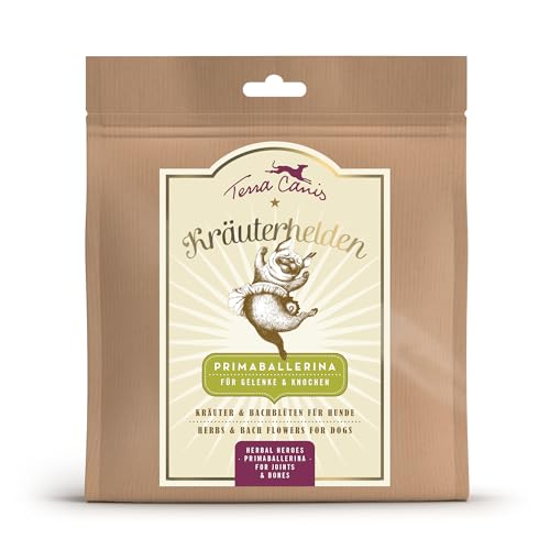 Terra Canis Primaballerina für Gelenke & Knochen - Kräuterhelden, 60g I Unterstützung mit der Kraft der Natur I Nahrungsergänzung mit Kräutern & Bachblüten für Hunde von Terra Canis