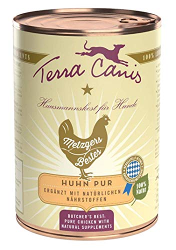 Terra Canis Pur Huhn | 12x 400g Hundefutter nass von Terra Canis