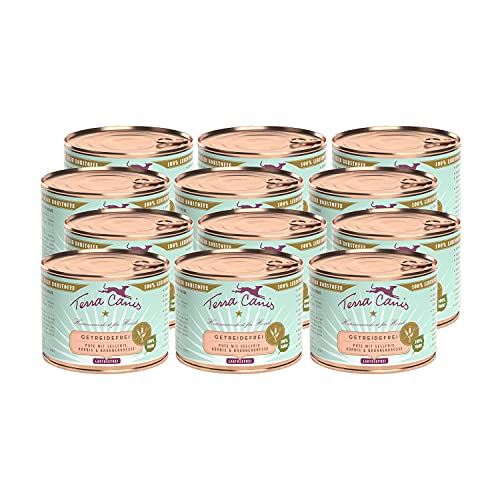 Terra Canis Pute, Sellerie, Kürbis & Brunnkresse - Getreidefreies Nassfutter, 12x200g I Premium Hundefutter in 100% Lebensmittelqualität Aller Rohstoffe I Reichhaltig, gesund & glutenfrei Terra Canis Pute, Sellerie, Kürbis & Brunnkresse - Getreidefreies Nassfutter, 12x200g I Premium Hundefutter in 100% Lebensmittelqualität Aller Rohstoffe I Reichhaltig, gesund & glutenfrei von Terra Canis