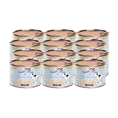Terra Canis Rind, Apfel, Hagebutte & Karotte - Welpen Nassfutter, 12x200g I Premium Hundefutter in 100% Lebensmittelqualität Aller Rohstoffe I Reichhaltig & gesund I Allergenarm & getreidefrei Terra Canis Rind, Apfel, Hagebutte & Karotte - Welpen Nassfutter, 12x200g I Premium Hundefutter in 100% Lebensmittelqualität Aller Rohstoffe I Reichhaltig & gesund I Allergenarm & getreidefrei von Terra Canis