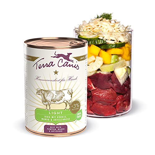 Terra Canis Rind, Kürbis & Mango - Light Nassfutter, 400g I Premium Hundefutter in 100% Lebensmittelqualität Aller Rohstoffe I Kalorien- & fettreduziert, Getreide- & glutenfrei Terra Canis Rind, Kürbis & Mango - Light Nassfutter, 400g I Premium Hundefutter in 100% Lebensmittelqualität Aller Rohstoffe I Kalorien- & fettreduziert, Getreide- & glutenfrei von Terra Canis