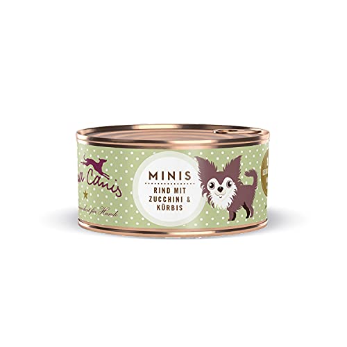Terra Canis Rind, Zucchini & Kürbis Mini-Hunde Nassfutter, 100g I Premium Hundefutter in 100% Lebensmittelqualität Aller Rohstoffe I Kalziumreich, gesund, Getreide- & glutenfrei von Terra Canis