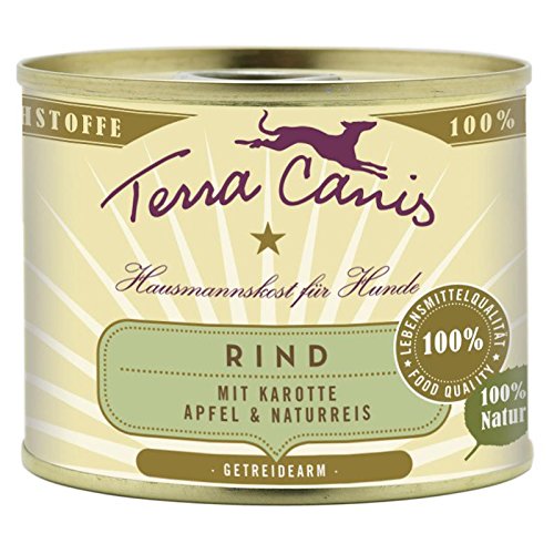 Terra Canis | Rind mit Karotte, Apfel und Naturreis |12 x 200 g von Terra Canis