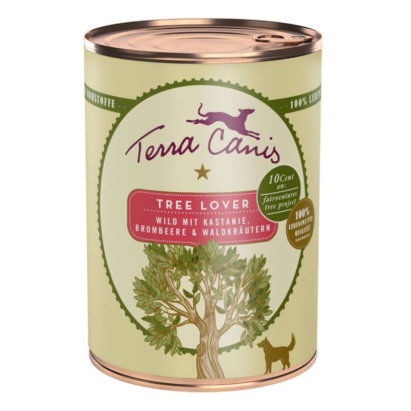 Terra Canis Tree Lover Wild Kastanie Brombeer & Waldkräutern 6x400g von Terra Canis