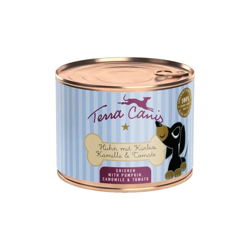 Terra Canis Welpe Huhn, Kürbis, Kamille & Blütenpollen 12x200g von Terra Canis