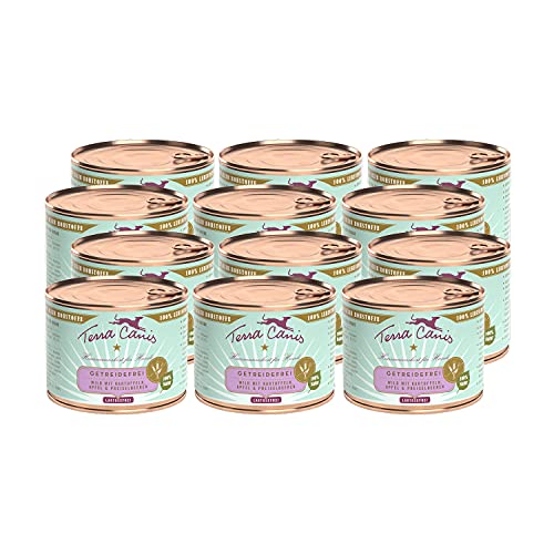 Terra Canis Wild, Kartoffel, Apfel & Preiselbeere - Getreidefreies Nassfutter, 12x200g I Premium Hundefutter in 100% Lebensmittelqualität Aller Rohstoffe I Reichhaltig, gesund & glutenfrei von Terra Canis