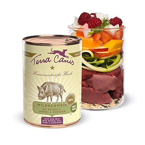Terra Canis Wildschwein, Naturreis & Fenchel - Classic Nassfutter, 400g I Premium Hundefutter in 100% Lebensmittelqualität Aller Rohstoffe I Reichhaltig & gesund, allergen- & getreidearm, glutenfrei Terra Canis Wildschwein, Naturreis & Fenchel - Classic Nassfutter, 400g I Premium Hundefutter in 100% Lebensmittelqualität Aller Rohstoffe I Reichhaltig & gesund, allergen- & getreidearm, glutenfrei von Terra Canis
