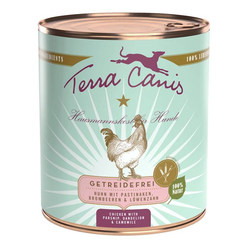 Terra Canis getreidefrei Huhn mit Pastinaken, Brombeeren und Löwenzahn 12x800g von Terra Canis