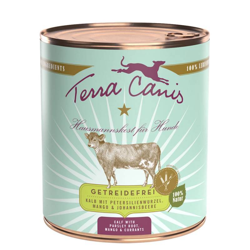 Terra Canis getreidefrei Kalb mit Petersilienwurzel, Mango & Johannisbeere 12x800g von Terra Canis