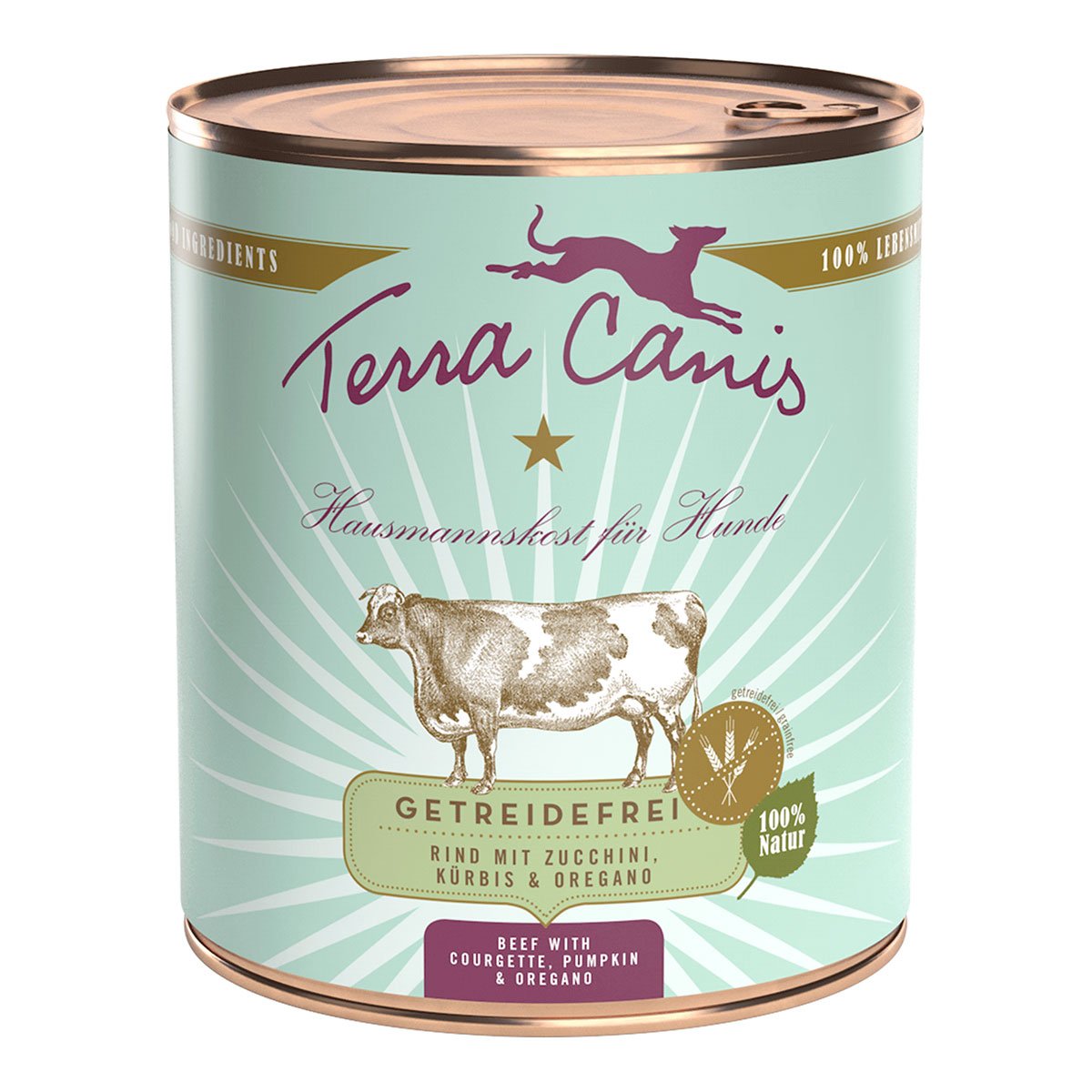 Terra Canis getreidefrei Rind mit Zucchini, Kürbis und Oregano 6x800g von Terra Canis