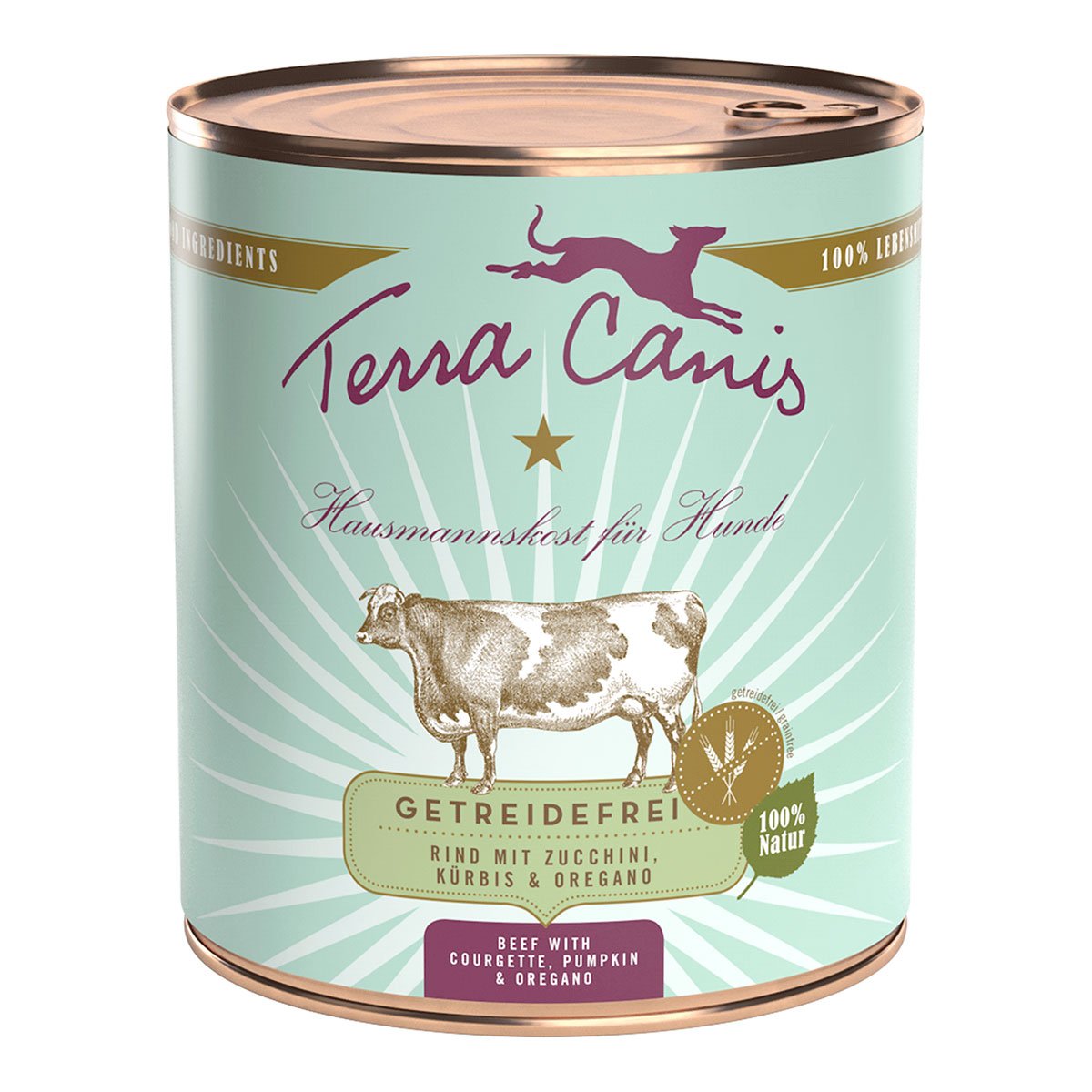 Terra Canis getreidefrei Rind mit Zucchini, Kürbis und Oregano 6x800g Terra Canis getreidefrei Rind mit Zucchini, Kürbis und Oregano 6x800g von Terra Canis