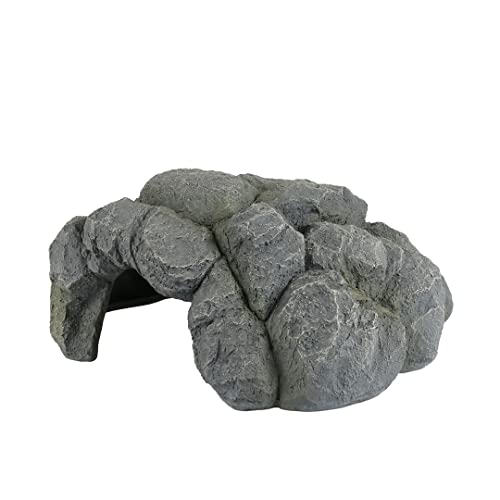 Terra Della, Reptilienhöhle M - 24 x 23 x 10,5 cm anthrazit für Reptilien von Terra Della