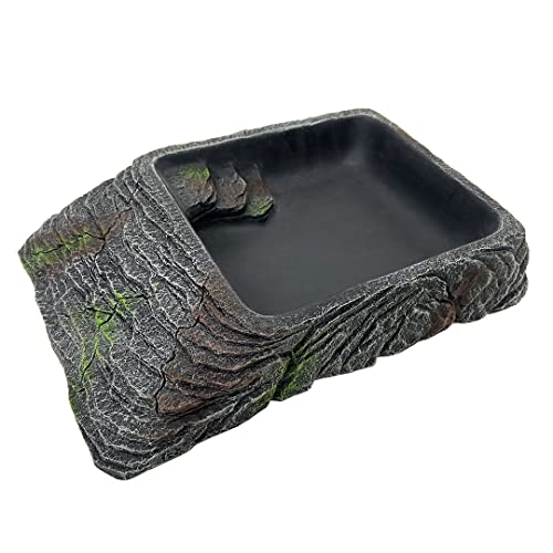 Terra Della, Wasserschale XXL – 30,9 x 21,5 x 6,3 cm, Anthrazit, platzsparende Form, mit Kleiner Insektentreppe, funktional und dekorativ, stabil, leicht zu reinigen Terra Della, Wasserschale XXL – 30,9 x 21,5 x 6,3 cm, Anthrazit, platzsparende Form, mit Kleiner Insektentreppe, funktional und dekorativ, stabil, leicht zu reinigen von Terra Della
