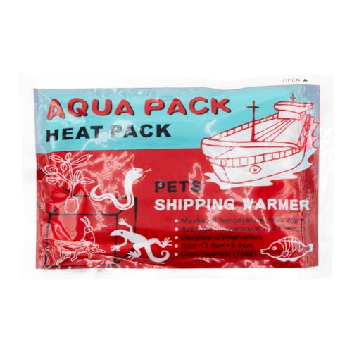 Terra Discount Aqua Pack 40 Stunden selbstgeklebend - Heat Pack für den Versand von Tieren und Pflanzen - Selbstklebende Wärmekissen (1 Stück) von Terra Discount
