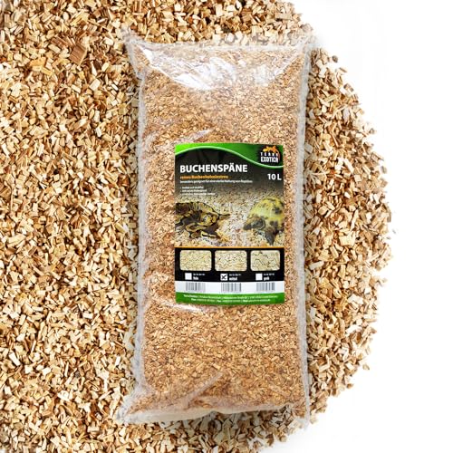 Buchenspäne mittel als Einstreu für Ihr Terrarium in 10, 20 oder 60 Liter - Natürliches Buchenspan geeignet für Reptilien, Vögel und Kleinsäuger (10 Liter) Buchenspäne mittel als Einstreu für Ihr Terrarium in 10, 20 oder 60 Liter - Natürliches Buchenspan geeignet für Reptilien, Vögel und Kleinsäuger (10 Liter) von Terra Exotica