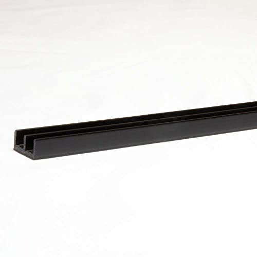 Glasführungsprofil schwarz 4 mm - 100 cm unten Glasführungsprofil schwarz 4 mm - 100 cm unten von Terra Exotica