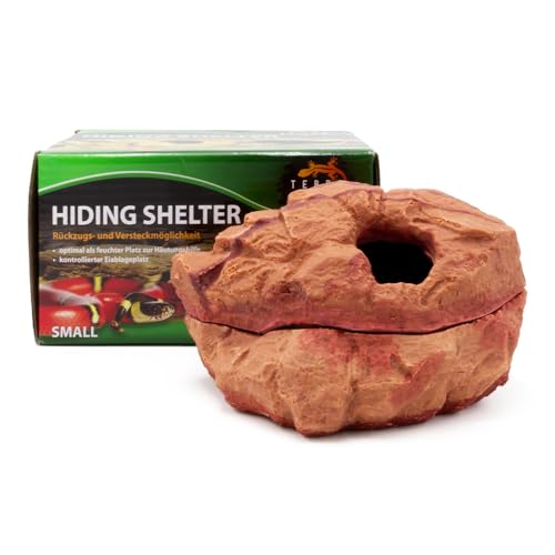 Hiding Shelter small red Canyon - Die Höhle ist ideal als Versteck für Reptilien, Amphibien und Wirbellose - Terrarium Wetbox für die Eiablage in Sandstein von Terra Exotica