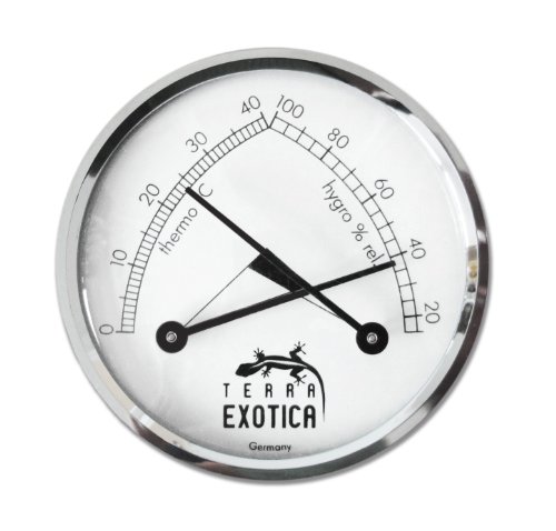 Terra Exotica Thermo-Hygrometer analog mit Silberring von Terra Exotica