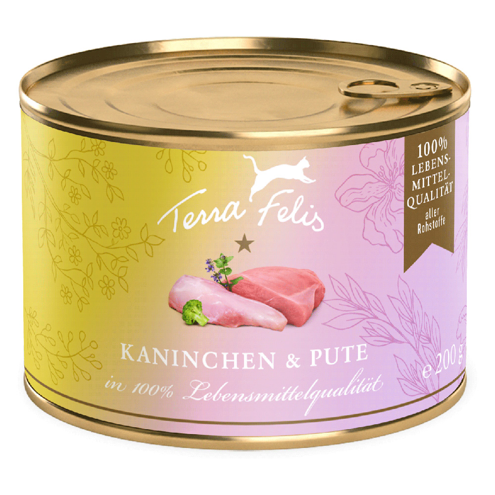 Sparpaket Terra Felis Complete 24 x 200 g - Kaninchen & Pute Sparpaket Terra Felis Complete 24 x 200 g - Kaninchen & Pute von Terra Felis