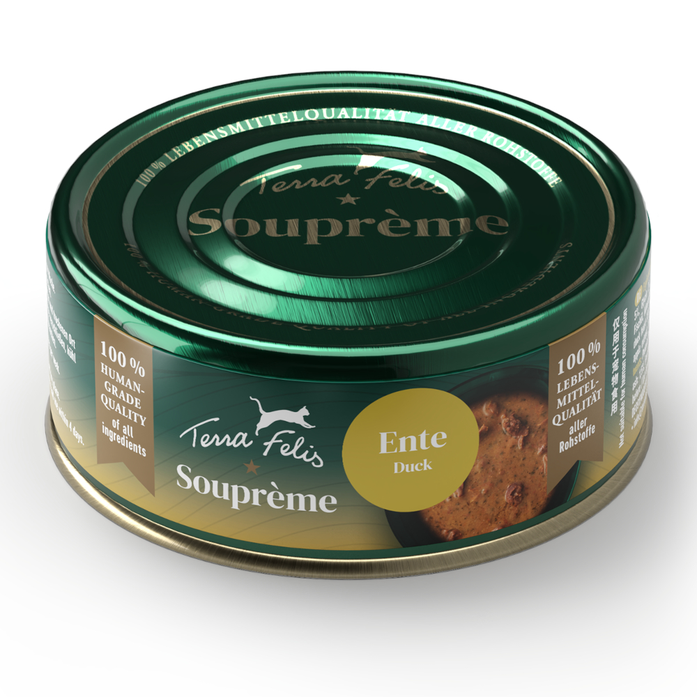 Sparpaket Terra Felis Soupreme 48 x 70 g - Ente Sparpaket Terra Felis Soupreme 48 x 70 g - Ente von Terra Felis