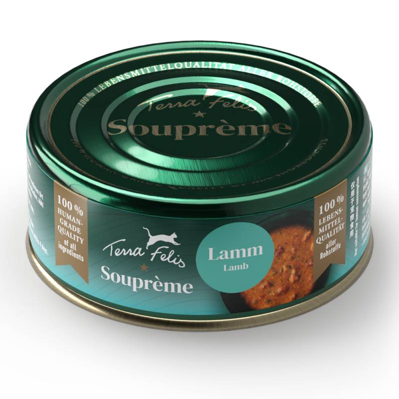 Sparpaket Terra Felis Soupreme 48 x 70 g - Lamm Sparpaket Terra Felis Soupreme 48 x 70 g - Lamm von Terra Felis