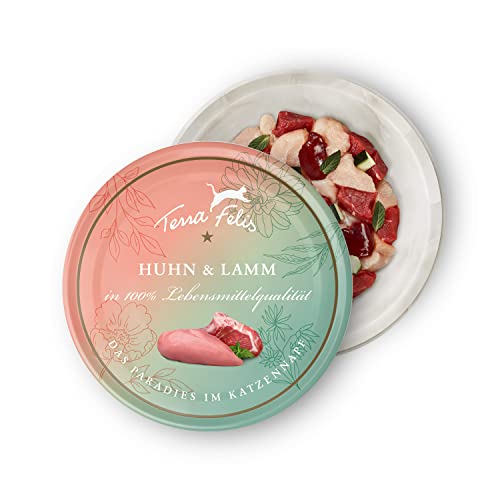TERRA FELIS Huhn & Lamm, Multi-Protein Nassfutter, 80g I Premium Katzennahrung in 100% Lebensmittelqualität Aller Rohstoffe I Hohe Akzeptanz, 90% Fleischanteil, getreidefrei I Alleinfuttermittel TERRA FELIS Huhn & Lamm, Multi-Protein Nassfutter, 80g I Premium Katzennahrung in 100% Lebensmittelqualität Aller Rohstoffe I Hohe Akzeptanz, 90% Fleischanteil, getreidefrei I Alleinfuttermittel von Terra Felis