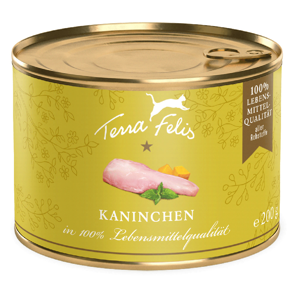 Terra Felis Complete 12 x 200 g - Kaninchen Terra Felis Complete 12 x 200 g - Kaninchen von Terra Felis