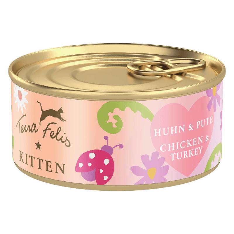 Terra Felis Kitten 18 x 70 g - Huhn & Pute von Terra Felis