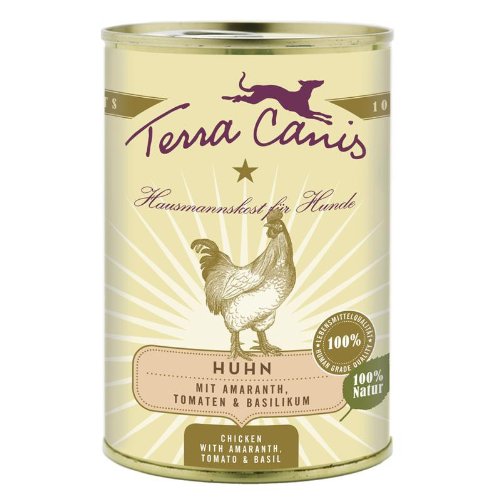 Terra Canis | Huhn mit Amaranth, Tomate und Basilikum | 12 x 400 g von Terra Canis