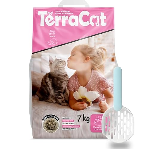 Terracat Katzenzubehör Erstausstattung: Katzenklo mit Deckel - Katzenstreu Klumpstreu - Katzenklo Matte - Katzenklo Schaufel ; Katzentoiletten & Zubehör Set (9L (Pack of 2), Baby Powder) Terracat Katzenzubehör Erstausstattung: Katzenklo mit Deckel - Katzenstreu Klumpstreu - Katzenklo Matte - Katzenklo Schaufel ; Katzentoiletten & Zubehör Set (9L (Pack of 2), Baby Powder) von Terracat