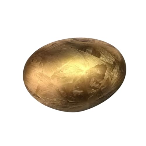 Terroso Mini Urne | Elegante Urn aus Glas für geliebte Menschen Urne Hund und Katze | 250 ml Erinnerungsstück - Steinform – Gold Frost von Terroso