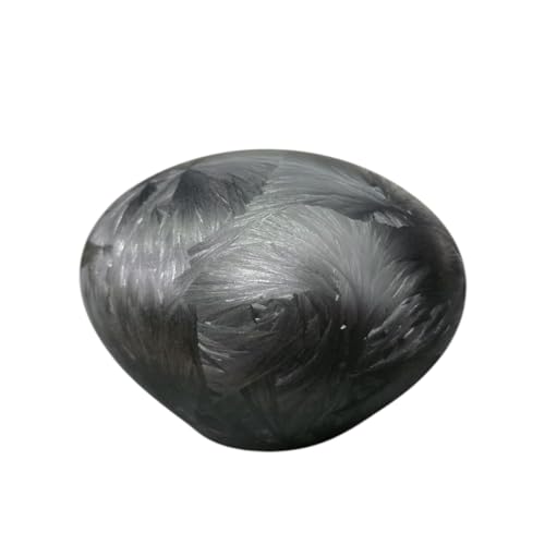 Terroso Mini Urne | Elegante Urn aus Glas für geliebte Menschen Urne Hund und Katze | 250 ml Erinnerungsstück - Steinform – Schwarz Frost von Terroso